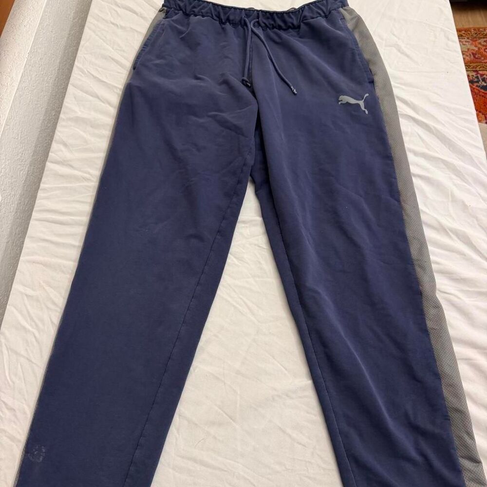 Puma Men's Navy and Blue Trousers